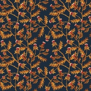 Thistle Golden Orange Dark Denim // small