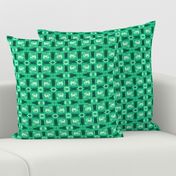 Green Shibori Plaid