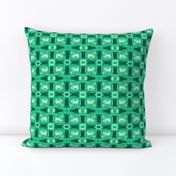 Green Shibori Plaid