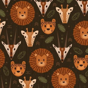 African Animals Fabric, Wallpaper and Home Decor | Spoonflower