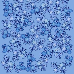 Springtime Blue Flowers