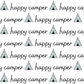 happy-camper with teepees and black lettering