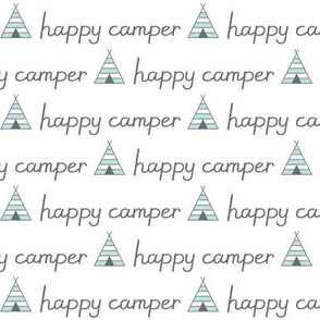 happy-camper with teepees and charcoal lettering