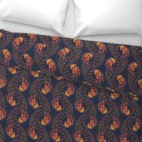 ★ HOT ROD FLAMES ★ Red, Orange, Yellow, Navy - Large Scale / Collection : On fire -Burning Prints