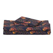 ★ HOT ROD FLAMES ★ Red, Orange, Yellow, Navy - Large Scale / Collection : On fire -Burning Prints