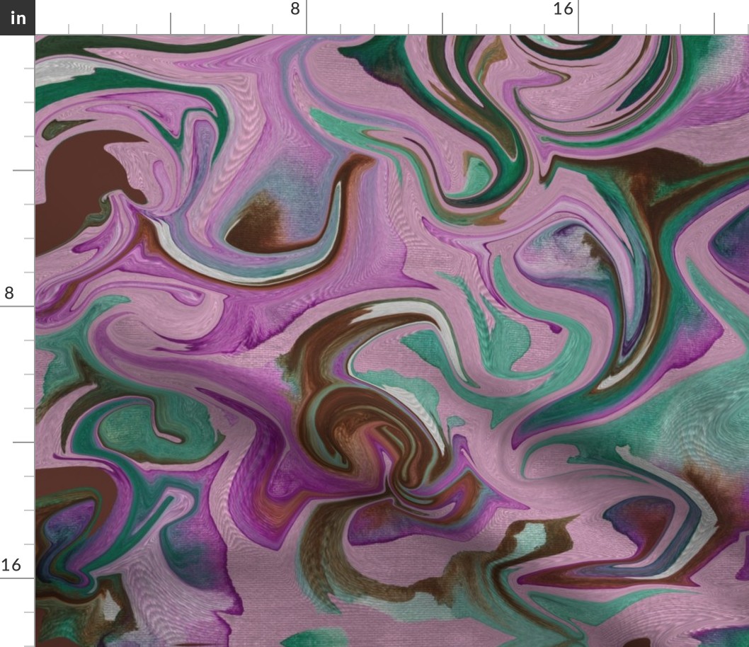 19-05E Marble Purple Animal Waves