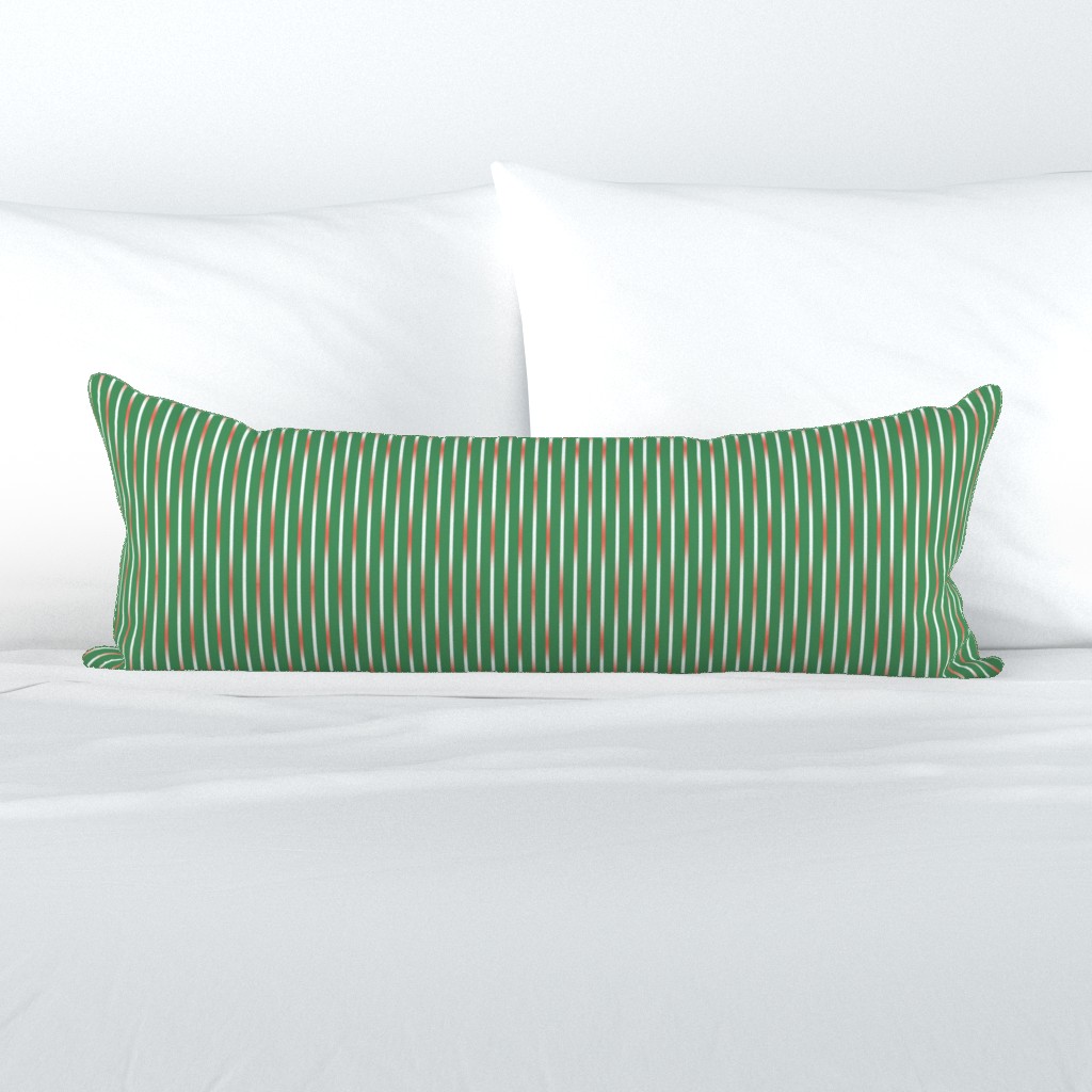 BYF1 - Medium - Coral Gradient Stripe on Green 