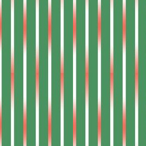 BYF1 - Medium - Coral Gradient Stripe on Green 