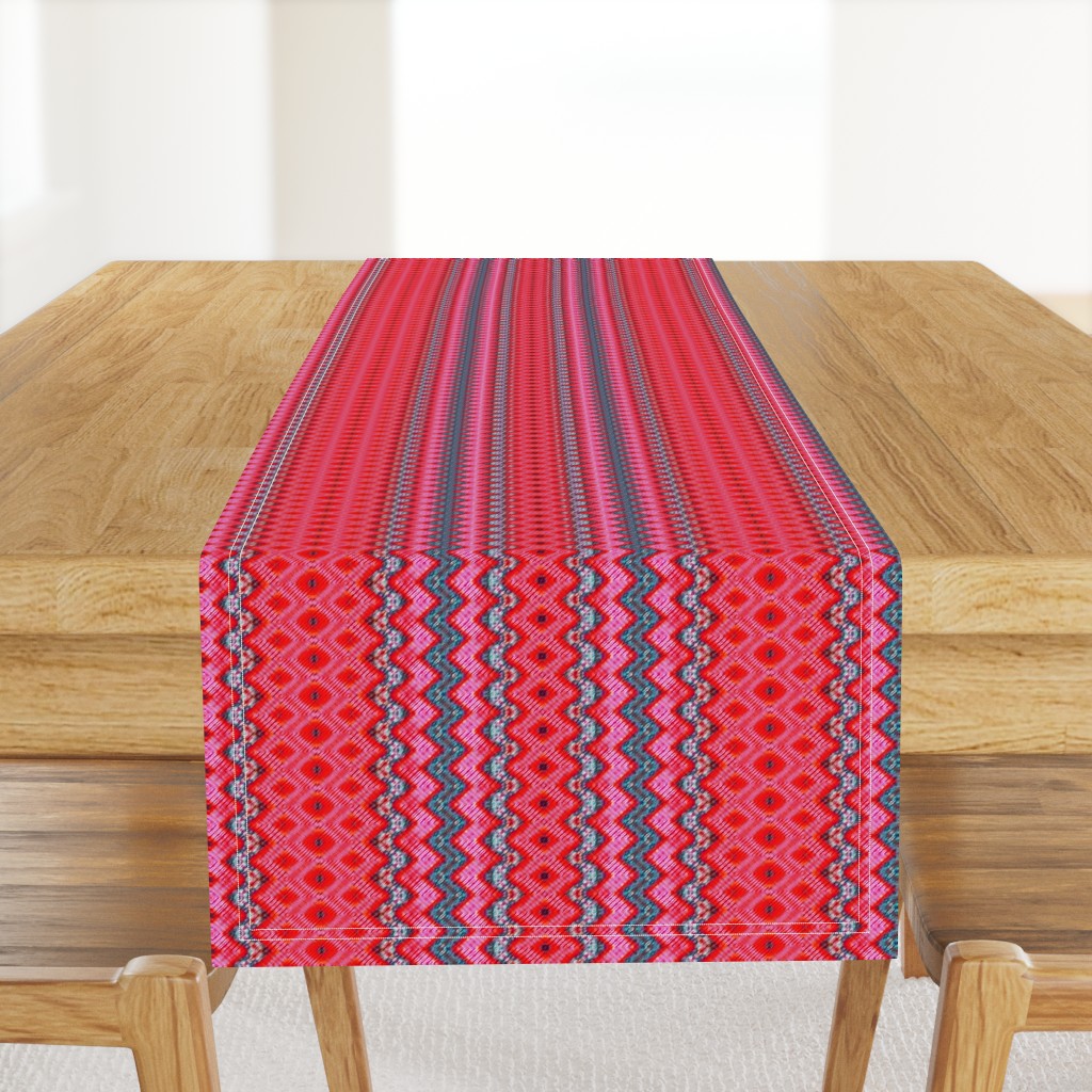 Red Rippled Stripes