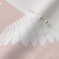 Swan Song // White on Blush