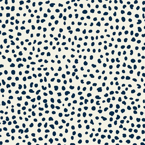 Hello Dotty // Navy on Ecru