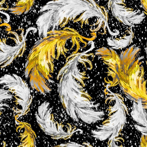 Feather Fest  |  Yellow + Black