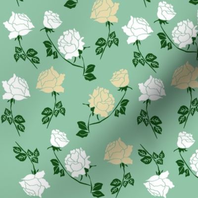 White Roses Pattern