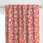 Dancing Blossom - Coral (large print)