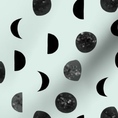 speckled black moon phases // 133-9