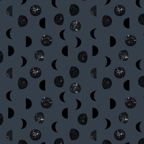 speckled black moon phases // 174-16