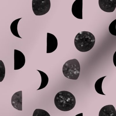 speckled black moon phases // 78-1