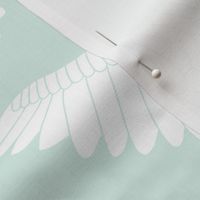 Swan Song // White on Robin's Egg