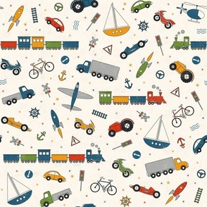 Vehicle toys pattern