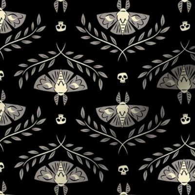 Spooky Moths (Black & Small)