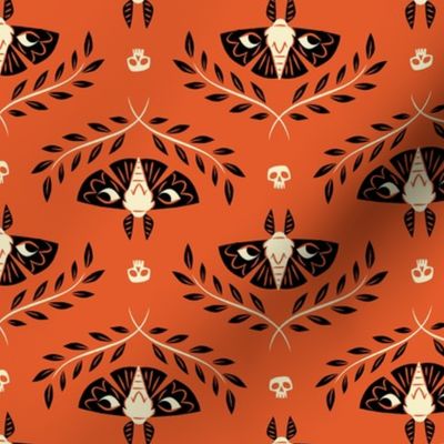 Spooky Moths (Orange & Small)