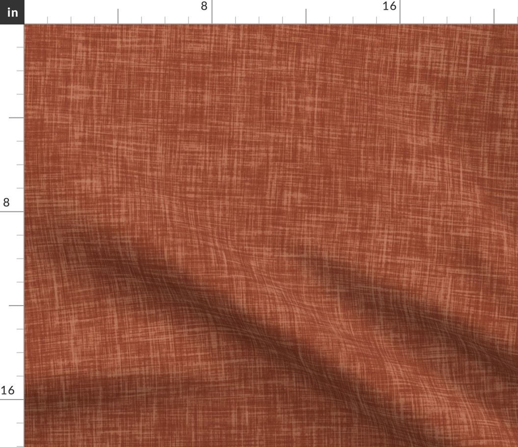 Rust Red Linen look printed texture b56a4b