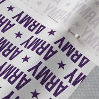Army Wife - Patchwork fabric (always under the same sky) - Soldier Military - Purple and camo - LAD19 (90)