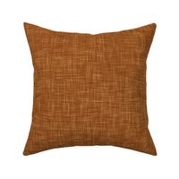 linen look texture - deep copper orange - classic plain solid