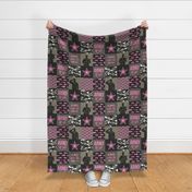 Army Wife - Patchwork fabric (always under the same sky) - Soldier Military - Bright Pink and camo - LAD19