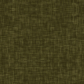 dark Khaki Green Linen look printed texture