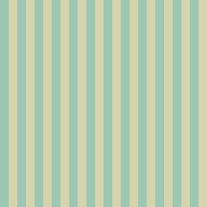 Crisp mint and pale yellow stripes, a pastel harmony inviting calm and chic simplicity