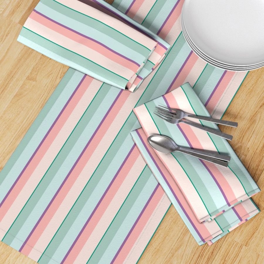  Ice Cream Pastel Stripes