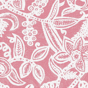 Vintage floral lace pink invert