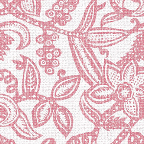 Vintage floral lace pink