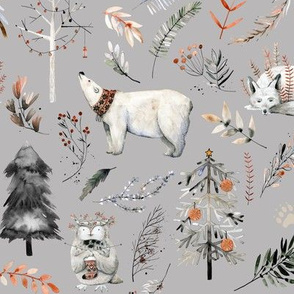 Winter Woodland Wonderland // Gray Nickel