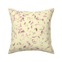 faux mulberry leaves - summercolors pink and brown on cream