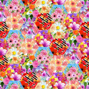 Floral Clash Hexagons