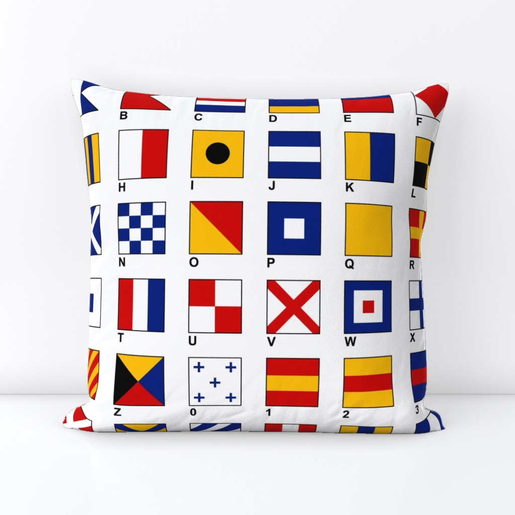 Nautical Flags Alphabet and Numbers