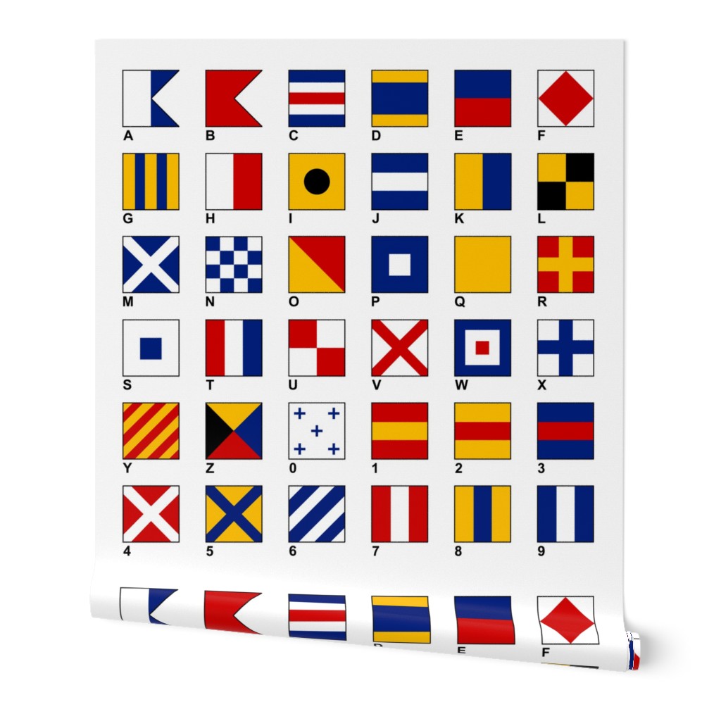 Nautical Flags Alphabet and Numbers