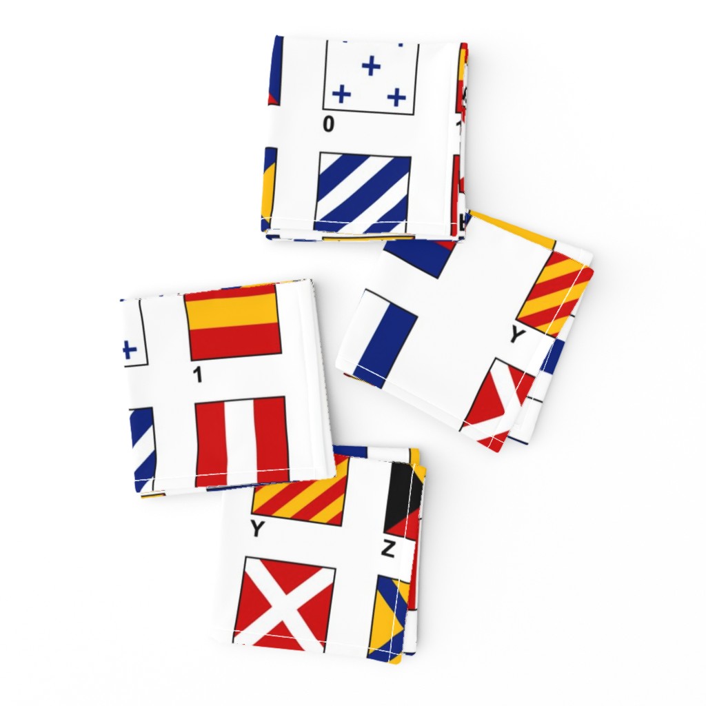 Nautical Flags Alphabet and Numbers