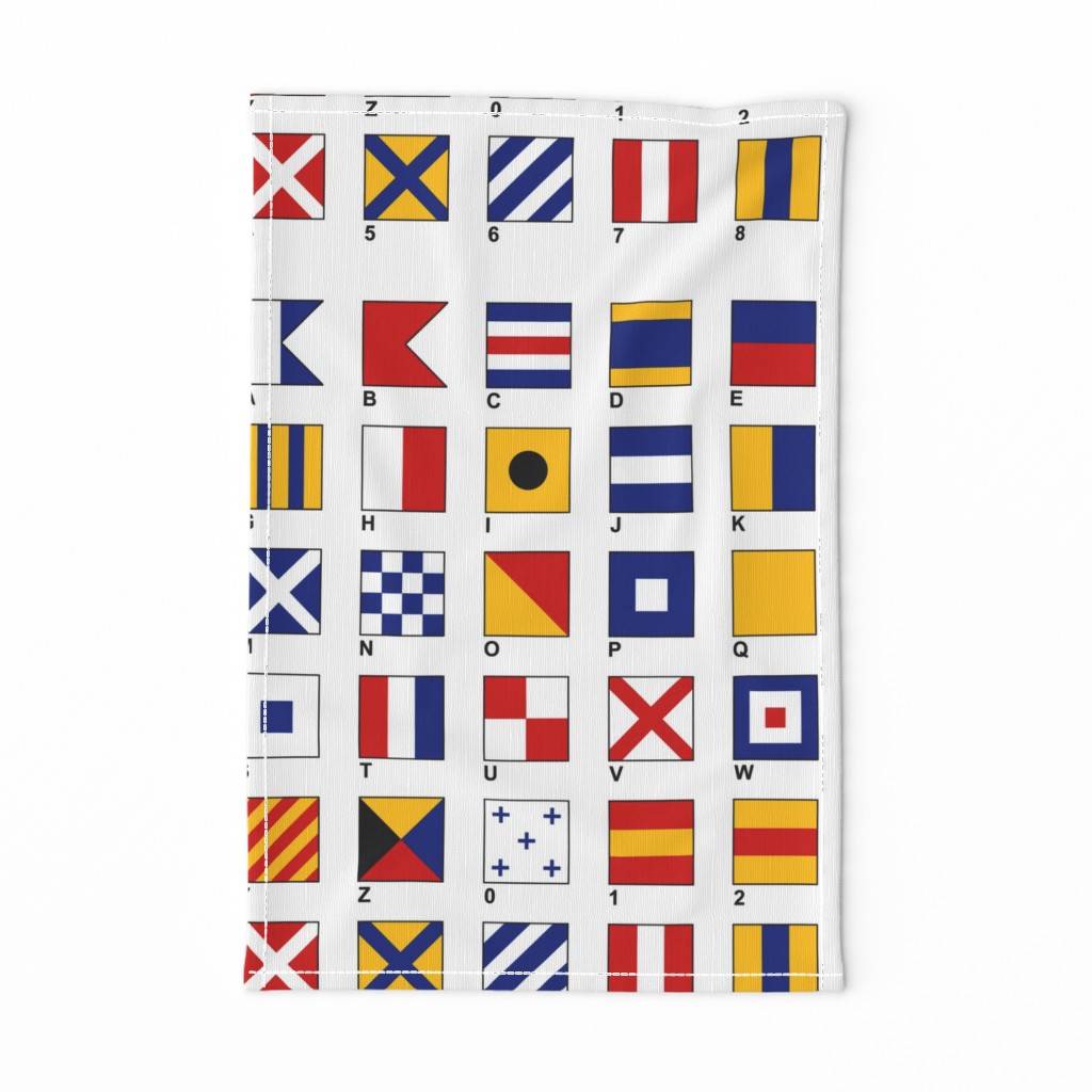 Nautical Flags Alphabet and Numbers