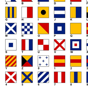 Maritime Signal Flag Art as Wall Decor | Nautical Flags