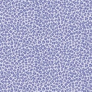 Periwinkle Very Peri Leopard Spots Print -Ditsy Scale - Animal Print