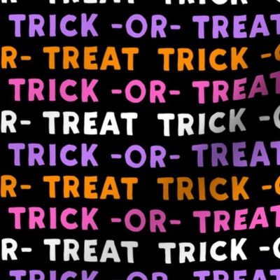 trick or treat - multi pink and purple - halloween - LAD19