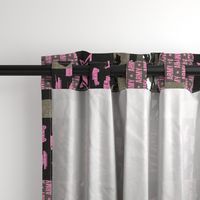 Army Mom - Patchwork fabric - Soldier Military - hot pink camo (90) - LAD19