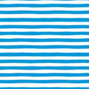hand drawn horizontal stripes-blue