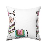 Llama Alpaca Pillow Plush Plushie Softie Cut & Sew 14 inch