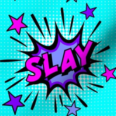 12 slay kick ass on point kill perfect succeed nail it amazing pop art comic book explosion stars burst explode rupaul's drag race RPDR catchphrases culture influencer quotes slang cultural words internet social media vintage retro drag queens homage comi