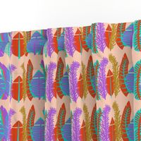 Festive Feathers-Rows-Orange Sherbert