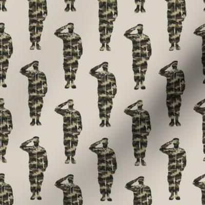 soldiers - camo - military- salute- LAD19